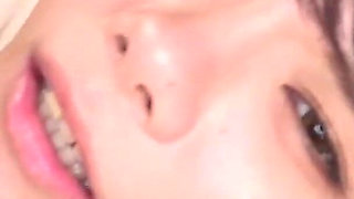 Slender Beauty Receptionist: Her Skin Is Perfect, and She's Nervous as She Looks at the Camera