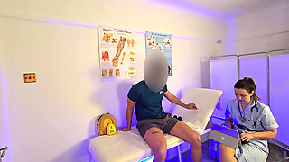 Real UK Nurse Blows Me in Clinic!