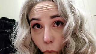 Cute Blond Stepsister Sucks the Cum Out of Stepbrothers Cock