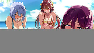 Big Breasts Party NTR hentai Arika, Rietta, Terena & Kurt sex public gangbang big tits big dick want cheating wife fuck hard