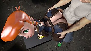 Super-hot 3D hentai with big booties and anime action featuring Wraith931