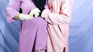 Muslim Hijabi Beautiful Housewife Fucking with Neighbor - With Clear Bangla Audio