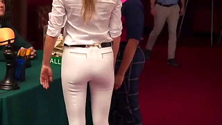 Gwyneth Paltrow's ass in tight white pants