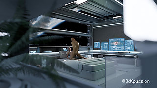 Nexus-3: In my orbit. Sexy busty blonde has best sex in a space station
