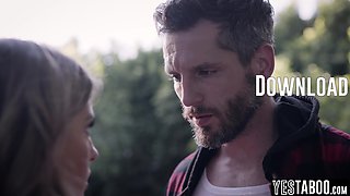 Stranded blond hair babe mature fucks hung stranger