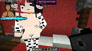 Minecraft Jenny Mod Fapcraft - Ellie, a Goth Dommy Stepmommy with a Cow Bikini and Tasty Milkers