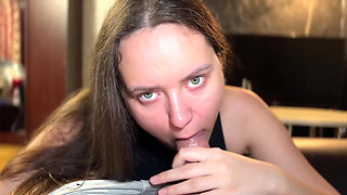 Stepbrother Fucked His Stepsister in Stockings After College and Accidentally Cum Inside Her.