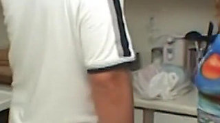 Sexy Teen Deepthroats and Gets Doggy Deep Fuck with Giant Dick