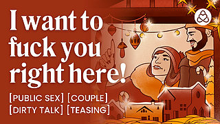 ASMR Audio Porn: Secret Public Sex with Your Boyfriend at a Christmas Market - Teasing & Dirty Talk - Erotic Audio for Women