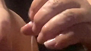 Hot Handy Blonde GILF Worships Black Cock Stroking for Black Seeds in Her Hand and Mouth