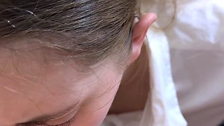 POV Sloppy Deepthroat Blowjob Office Secretary