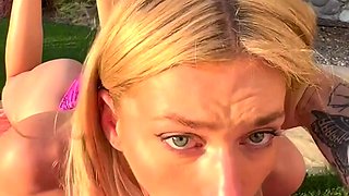 Halli N Lover Risky Outdoor BJ And Doggy Pounding Onlyfans