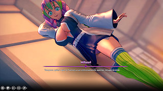 My Hentai Fantasy - Flirting With Beautiful Mitsuri Kanroji From Demon Slayer: Kimetsu no Yaiba To Fuck Her