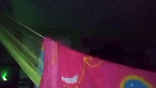 My wife masturbating the rich fat hairy pussy she has