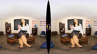Pay Attention - Teacher In Lingerie Strips - Sexlikereal