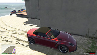Trevor Sneaky Cheating with thick and curvy of dominant woman with perfect natural tits Tracey in his GT in the Beach part 2