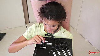 Rough butt fucking sex for sub raunchy as she enjoys worship