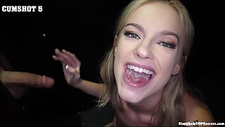 Lindsey Lakes Swallows Hot Cumshots in Big-Cock Group Sex