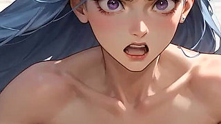 Blue Hair & Office Bliss: Autumn Solo Seduction