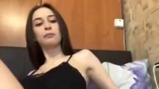 RUSSIAN RUBS HER BOX ft. Unknown: Amateur, Brunette  Masturbation Porn