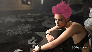 Sexy Slut Thacceq Gets Fucked Hard in Abandoned VR Subway - Deep Blowjob & Raw Pounding