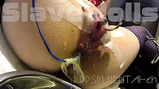 Japanese BDSM Slave Peehole Insertion - Close-Up Pussy Orgasm & Squirting in 4K