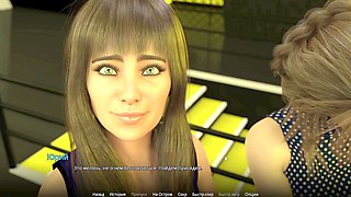 Animated adventures of a sexy teacher with big natural tits finishing the job