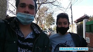Blowjob Cum in Mouth in the Street