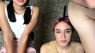 Webcam teens threesome party