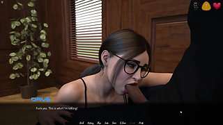 Older Boss Having Fun with Secretary Gail