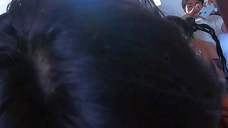 School Tattoed Babe Giving Blowjob