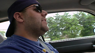 Blonde teen with small tits riding dick and gets facialized