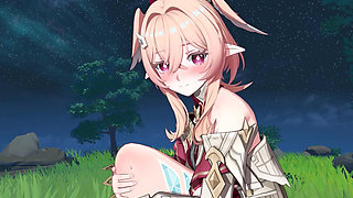 Genshin Impact - Linnea Outdoor Sex with Aether - Hentai 3D Animation