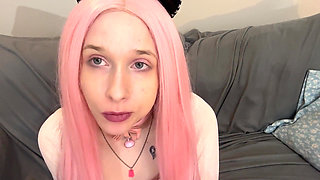 Bratty Bubblegum Slut Blowing Bubbles