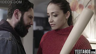 Luxurious smallish COUGAR expels her stalker by letting him fuck