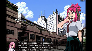 Stripped In Action Mina's Corrupt Ops - Mina Ashido from My Hero Academy Walking Naked