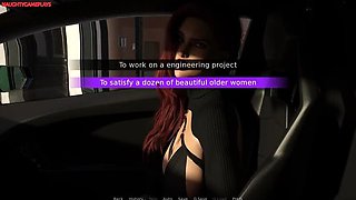 Blonde MILF Gets Fucked By Monster Cock in Bathroom - 3D Hentai Fantasy with Two Horny Housewives