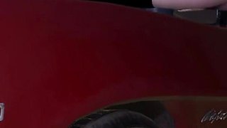 3D Cute Cosplay Race Girl Cheating with Big Dick in the Car