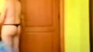 stepmom dresses up in our summer cottage (voyeur)