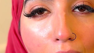 Aaliyah Yasin Tries Not to Swallow Her Stepbrothers Cum