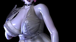 3D Huge Boobs Cosplay Model Got Her Asshole Fucked so Hard