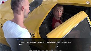 Sexy Girl Spreading Her Legs And Showing Panties To older Taxi Driver Guy
