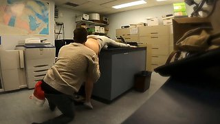 CAUGHT fucking my boss in the storage room at office Christmas party
