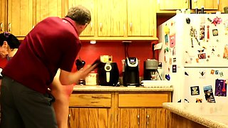Double handjob in young on old amateur clip