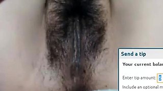 Showing Off My Hairy Pussy
