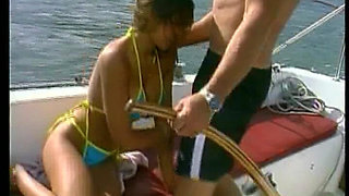 Tan Lined Beauty Fucked in Both Holes and Facialized by a Massive Cock
