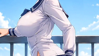 Anime girls dancing