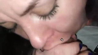 Slut Gives BBC Roadside Blowjob & Pussy