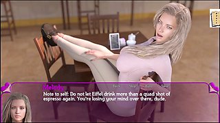 Black-haired cutie explores her wild side in a coffee shop with uncensored hentai fun