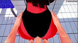 Meru the succubus Bikini POV sex